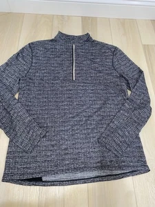 Pullover Lululemon Surge cálido 1/2 cremallera para hombre XL gris blanco LM3BJ8S - Imagen 1 de 8
