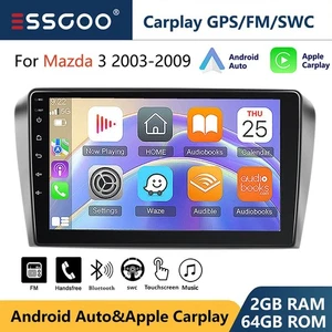 9'' Android 13 Car Stereo Radio Carplay 64G Head Unit WIFI for Mazda 3 2004-2009 - Picture 1 of 13