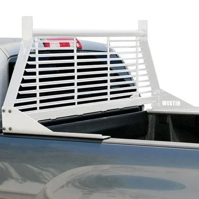 For Chevy Silverado 3500 HD 2007-2019 Westin 57-8023 HD White Headache Rack - Image 1 of 4