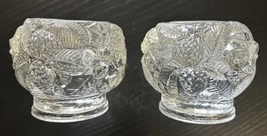 Vintage Vetreria Etrusca Christmas Candle Tealight Holder Italy Set Unused Label - Picture 1 of 4