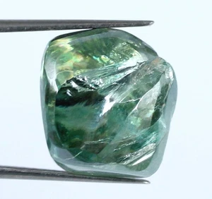 Loose CVD Diamond 13.10 Ct Eye Clean Fancy Green H-I Color Certified - Picture 1 of 7
