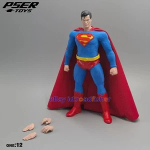 Figura de acción Psertoys 1/12 Superman modelo 15 cmH tela PVC coleccionable EN STOCK - Imagen 1 de 5