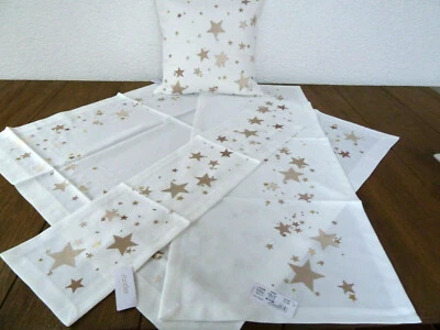 Sander Tischdecken Weihnachten GOLDEN STARS, in 2 Farben Artikel bitte wählen - Bild 1 von 2