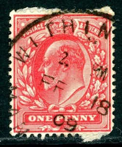 1909 GB Lancashire Withington Manchester skeleton postmark on piece - Imagen 1 de 1