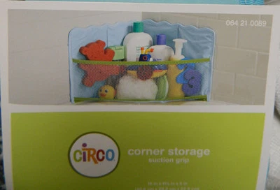  NUEVO EN PAQUETE CIRCO ESQUINA BAÑO ALMACENAMIENTO CON 4 VENTOSAS MALLA FRONTAL PARA JUGUETES LOCIONES  Foto 1 de 4