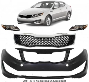 Front Bumper Cover & Head Light Assembly For 2011-2013 Kia Optima SX Korea Built - Picture 1 of 9