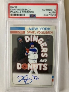 NY Mets Autogramm - Daniel Vogelbach - auf Custom Karte mit PSA - Bild 1 von 1
