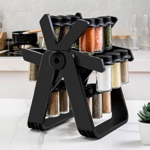 with 18 Cans Rotating Spice Rack Stable Ferris Wheel Organizer - Picture 1 of 6