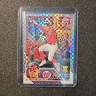 Joey Meneses Rookie Card Topps Chrome 2023 RC Nationals PRIZM REFRACTOR. rookie card picture