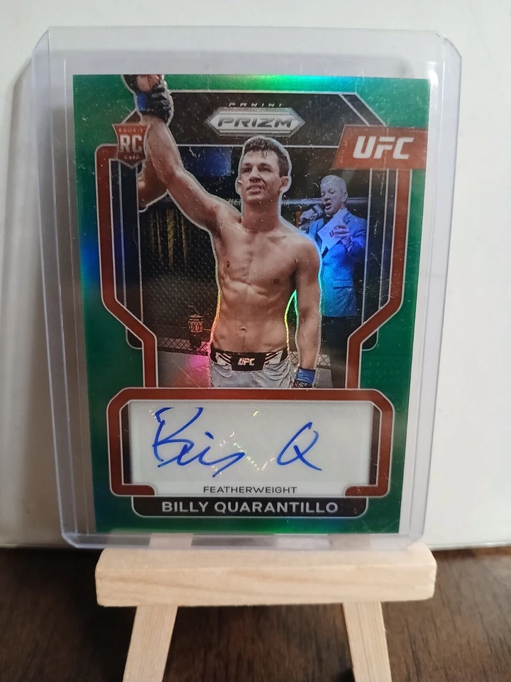 2022 Panini Prizm Billy Quarantillo No. SG-BQL Green Prizm Autograph  - Image 1 of 4