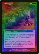 Gurzigost FOIL Torment HEAVILY PLD Green Rare MAGIC THE GATHERING CARD ABUGames