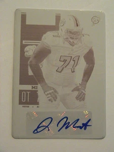 2012 Contenders Jonathan Martin Miami Dolphins Auto 1/1 - Bild 1 von 2