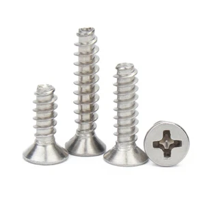 Self Tapping Screws Flat Head Blunt Bolts A2 304 Stainless Steel M2M2.2M2.6M3M4 - Picture 1 of 11