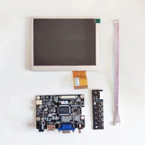 5 inch AT050TN22 V1 V.1 LCD Screen + VGA AV LCD Controller Driver Board 640x480 - Picture 1 of 9