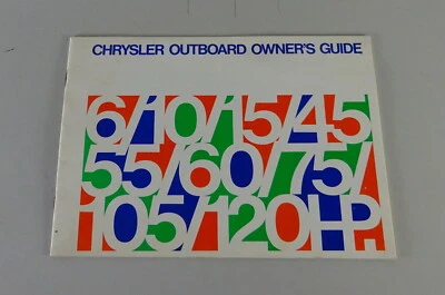 Manuale Dell'Utente Chrysler Fuoribordo 6 - 120 CV Anno 1964 - Immagine 1 di 4