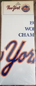 1986 New York Mets World Champion Cardboard Sun Shade MLB Original Packaging - Picture 1 of 3