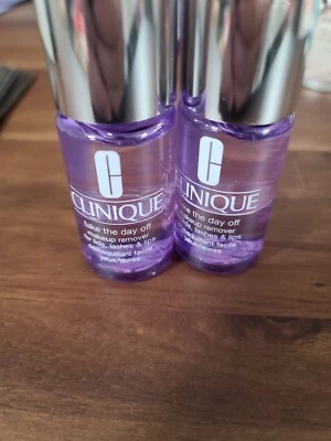 2 x Clinique Take The Day Off Makeup Remover For Lids Lashes and Lips 1oz mini - Image 1 of 3