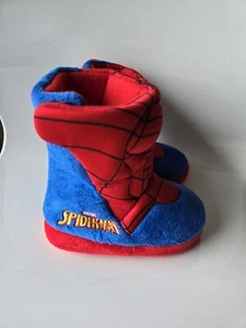 Marvel Boy's Spiderman Slipper Booties Infant Size 6 - Picture 1 of 7