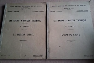 LES ENGINS A MOTEUR THERMIQUE 1. MOTEUR DIESEL 2. AUTORAIL / SNCF 1959 / Train - Imagen 1 de 1