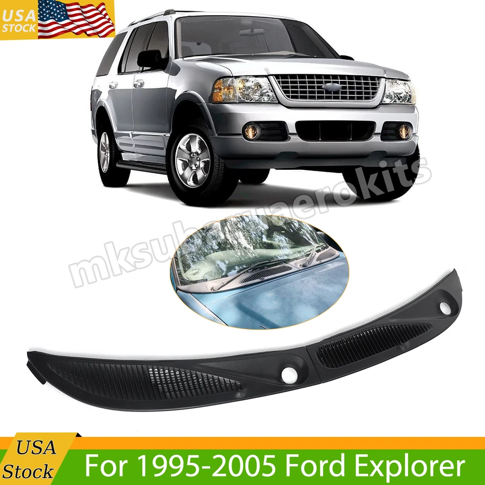 For 1995-05 Ford Explorer Mercury Mountaineer Windshield Wiper Cowl Grille Panel - Imagem 1 de 4