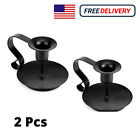 Halloween candlesticks Candle Holders Wedding Dinner Party Festival 2 pack Black