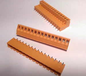 10 x Pluggable Terminal Block 5.08mm PCB Mounting 15 Pole Vertical Weidmuller - Picture 1 of 3