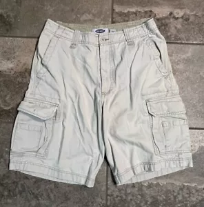 Old Navy Herren Cargoshorts Größe=30 beige hellbraun khakifarbene Baumwolltaschen Outdoor - Bild 1 von 6