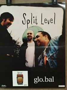SPLIT LEVEL-GLO.BAL POSTER GEFALTET MEHRFARBIG GEBRAUCHT 16" X 20" - Bild 1 von 1