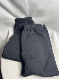 Hanes Youth ComfortBlend EcoSmart Sweatpants 2 Pair - Black - Size Small - Picture 1 of 3