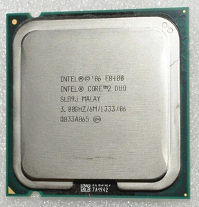 Intel Core 2 Duo E8400 CPU 3.0 GHz 6MB LGA 775 Desktop Processor SLAPL SLB9J - Picture 1 of 1