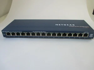 NETGEAR PROSAFE 16 PORT 10/100 SWITCH FS116 - NO POWER CORD - Picture 1 of 6