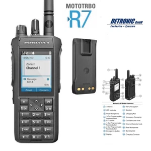 Motorola R7 FKP Capable Radio ręczne UHF 400-527Mhz - Zdjęcie 1 z 1