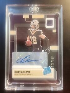 2022 CLEARLY DONRUSS CHRIS OLAVE RATED ROOKIE SIGNATURES AUTO PURPLE   /175