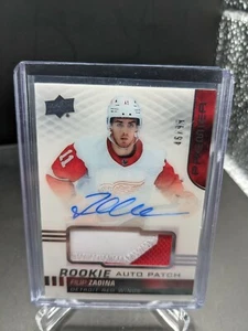 Filip Zadina Premier Rookie Patch Auto /99 Detroit Red Wings - Picture 1 of 2