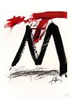 Antoni Tàpies: L. in schwarz, rot und grau, 1972