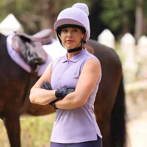 Shires Aubrion Poise Tech Sleeveless Polo Shirt, Womens, XXS-XXXL, 2 Colours - Picture 1 of 6