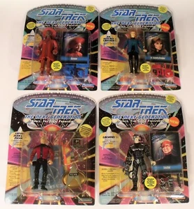 1992-93 STAR TREK TNG GUINAN CRUSHER PICARD & PICARD BORG LOCUTUS CARDED UNPUNCH - Picture 1 of 10
