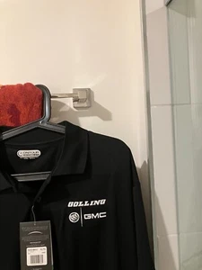 GMC Golling black polyester short  polo golf  Shirt adult men's XL  NWT NEW - Picture 1 of 1