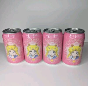 NEW Ocean Bomb x Sailor Moon Crystal Pomelo Flavor Sparkling Water 330ml Usagi - Picture 1 of 18