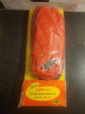 Antique Weather Shield Hot Sox Insulated Foot Warmer New/Sealed Size L Hunting - Image 1 of 2