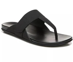 NATURALIZER Women's GenN-Twirl Thong Sandals Black Faux Leather Size 7 - Picture 1 of 9