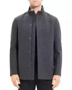 Theory Clarence Herringbone Jacket Men's L Pestle Melange Multi Stand Collar L/S - Picture 1 of 15