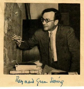 "Chicago Daily News " Renowned Journalist Raymond Swing Hand Signed News Page - Picture 1 of 1