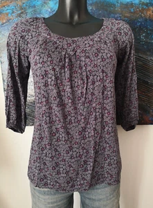 Top blouse PABLO de GERARD DAREL violet en laine fine Taille 36 FR - Picture 1 of 13