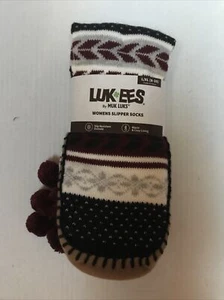 MUK LUK LUK EES WOMEN'S SLIPPER SOX Multi Color SIZE L/XL (8-10) (7-FD-9) - Picture 1 of 6