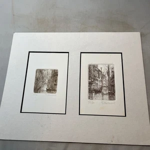 Venice Copper Plate Etching by F. Alevweels Limited edition - Picture 1 of 4