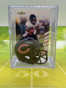 Chicago Bears Mini Football Helmet Shadowbox w/ Devin Hester card - Picture 1 of 1