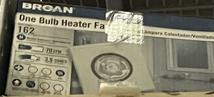 Broan 70 CFM One-Bulb Heiz-/Lüftungsventilator, 250W BR40 Infrarotlampe, 4,0 Sones - Bild 1 von 1