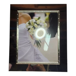 Lenox Devotion Photo Picture Frame Wedding Silver Plate Rhinestone 825521 8x10" - Picture 1 of 4