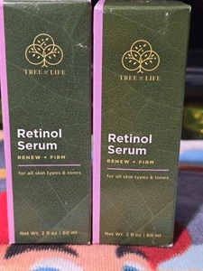 Tree of Life Retinol Serum Renew Firm All Skin Types & Tones 2 Oz Lot Of 2 New - Picture 1 of 3